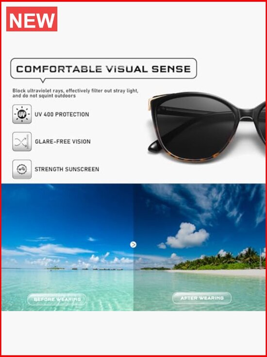 Vintage Cat Eye Sunglasses UV400 Protection Polycarbonate Lens main image 5
